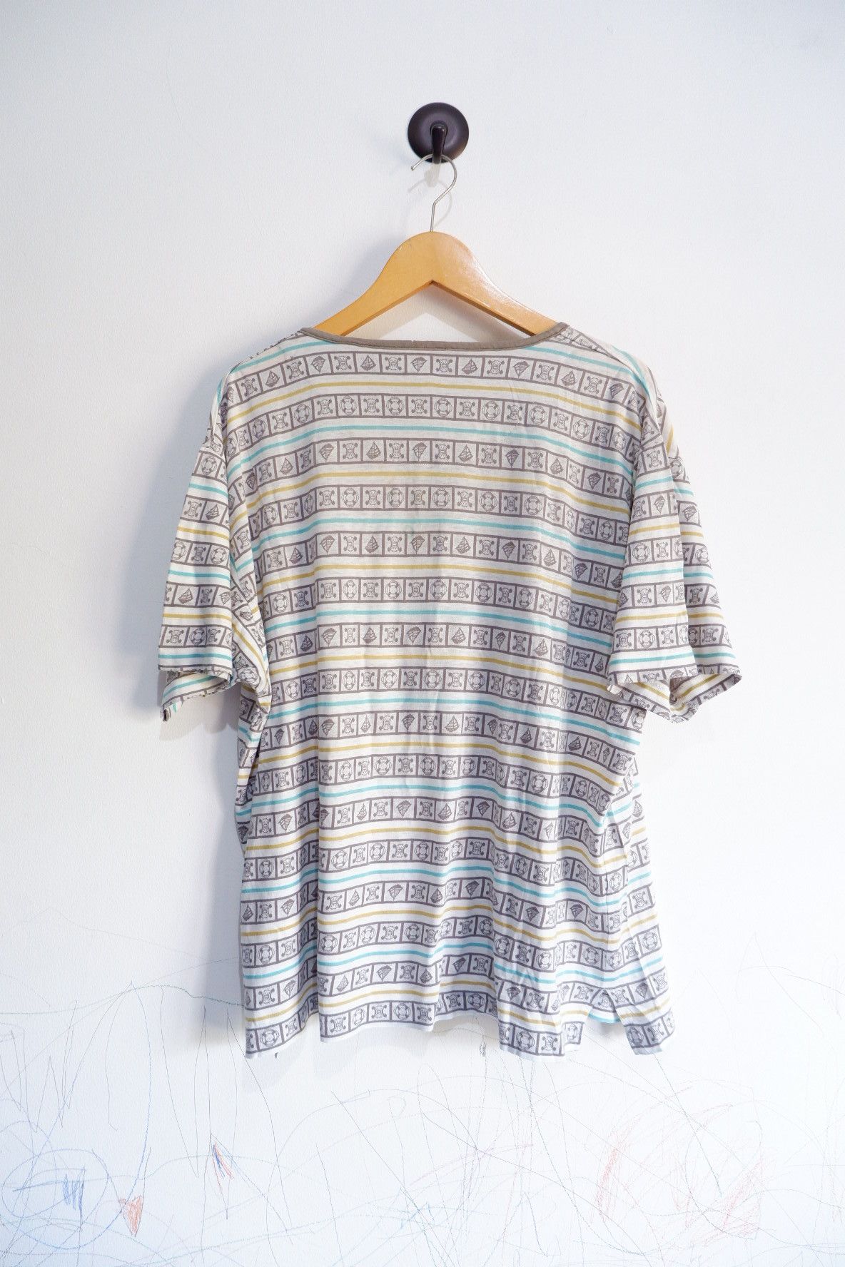 Celine Vintage 90s Celine Paris Monogram Striped Tees Size US L / EU 52-54 / 3 - 2 Thumbnail
