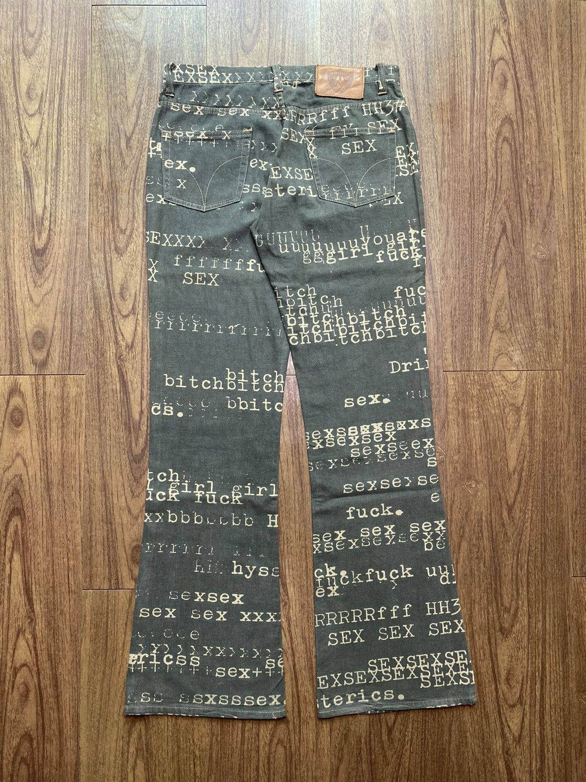 Hysteric Glamour SS99 Hysteric Glamour Fuck Sex Bitch XXX Denim Pants |  Grailed