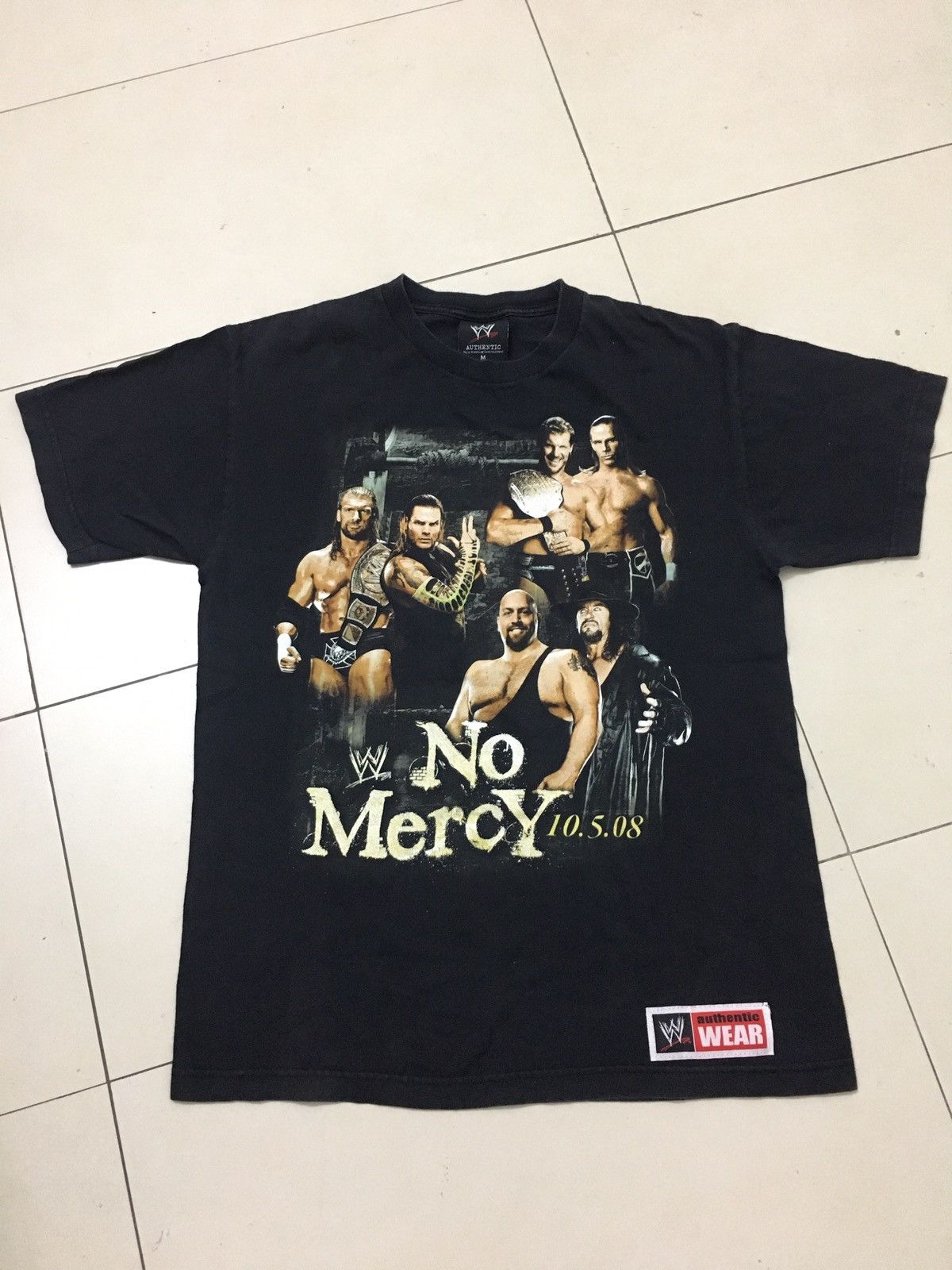 Vintage Wwf Wwe Wcw No Mercy Wrestling Full Print M Tshirt