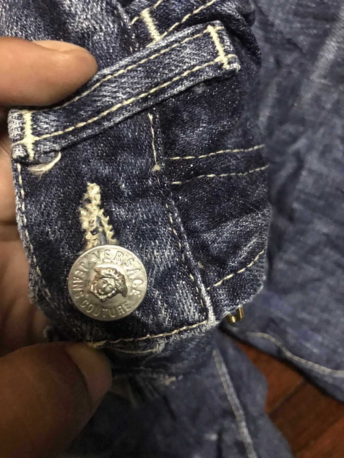 Tornado Mart × Versace Jeans Couture Versace flare jeans boot cut made In Italy Size US 29 - 4 Thumbnail