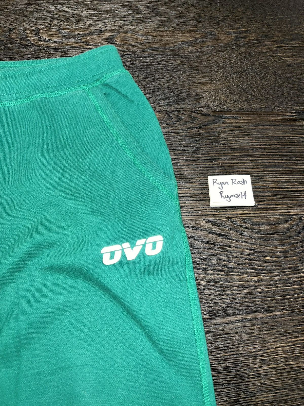 Drake × October's Very Own Size L / OVO Runner Reflective Sweatpants - Forrest Green Size US 33 - 2 Thumbnail