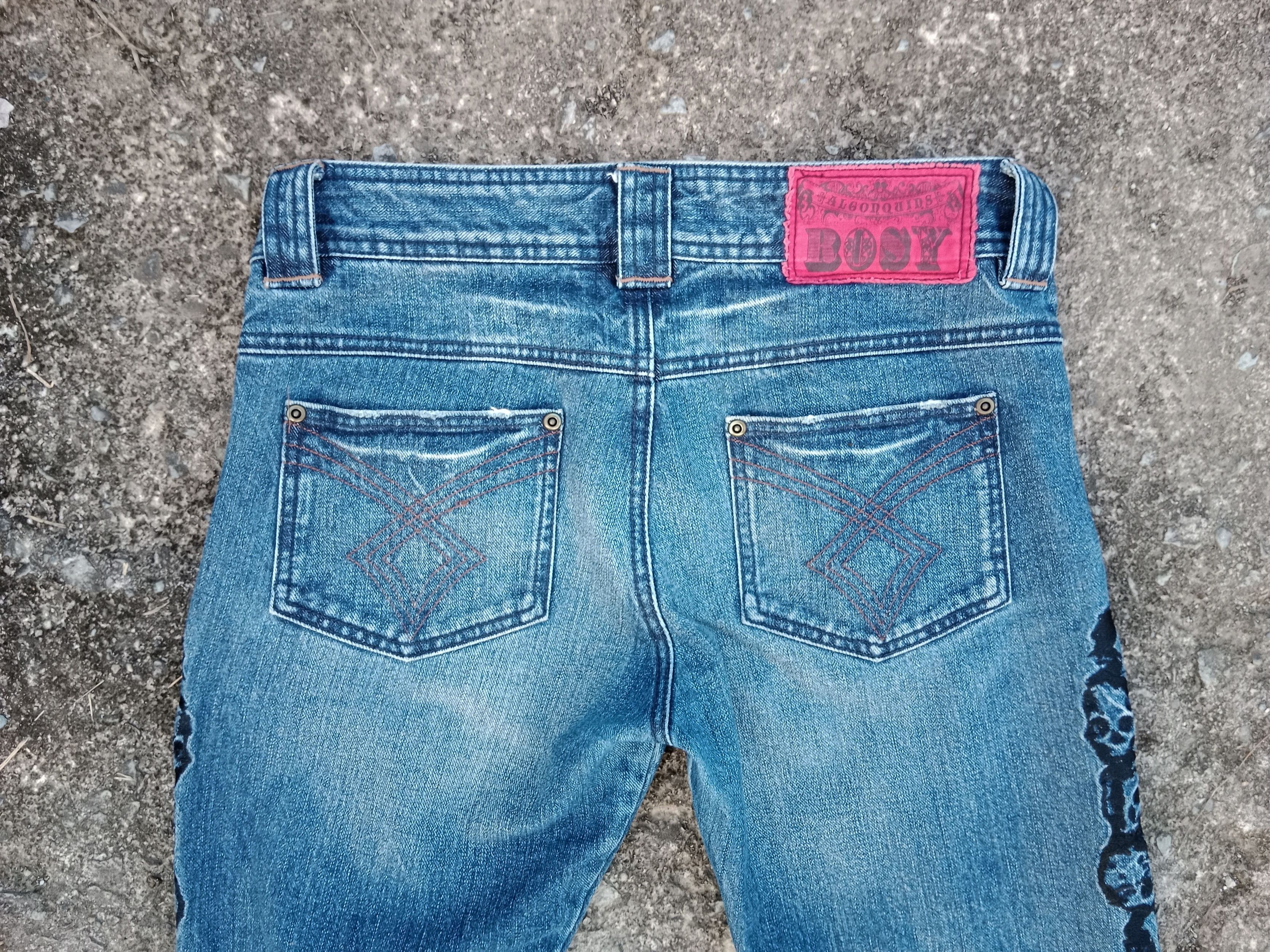 20471120 RARE💦Algonquins Multi Skulls Embroidered Denim Size US 31 - 7 Thumbnail
