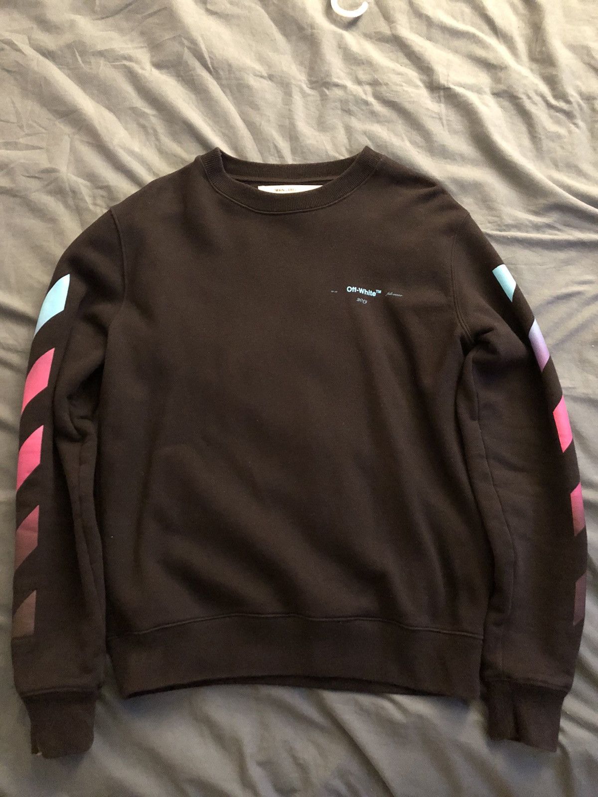 Off White Off White Diag Gradient Crewneck Grailed