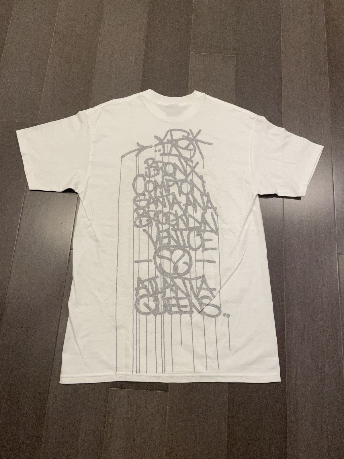 Stussy Stussy Krink World Tour Tee White Silver Rare Vintage Size US M / EU 48-50 / 2 - 2 Thumbnail