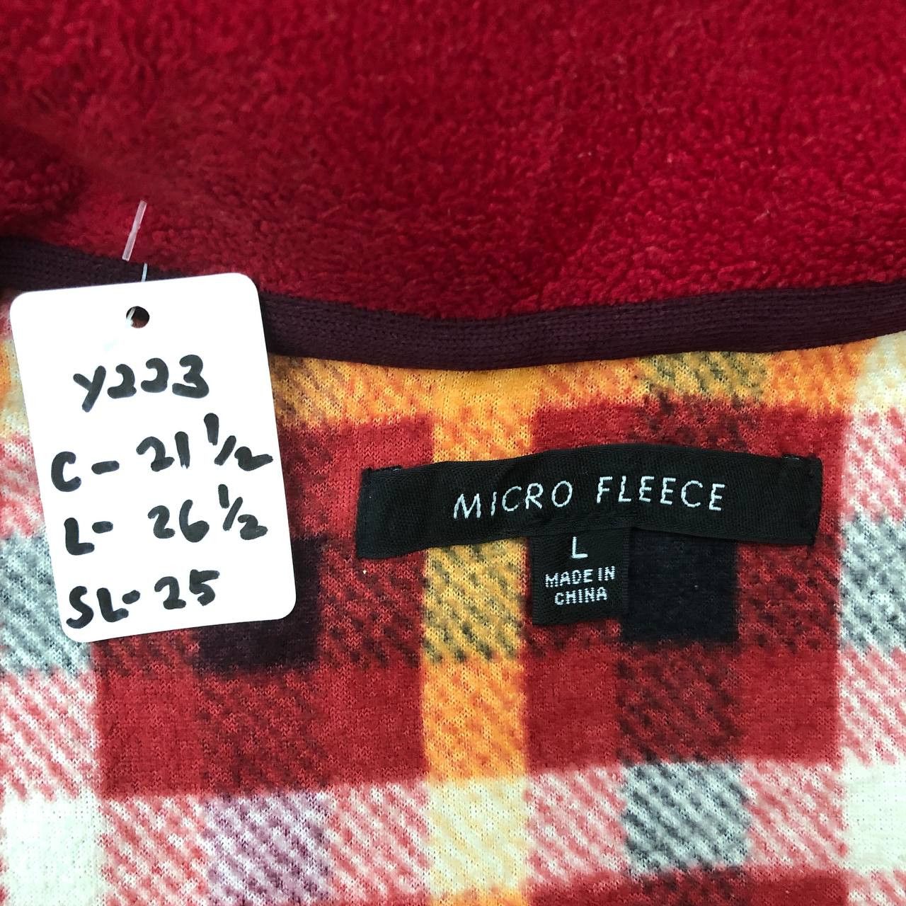 Uniqlo Y223 UniQlo Micro Fleece TARTAN JACKET Size US L / EU 52-54 / 3 - 9 Thumbnail
