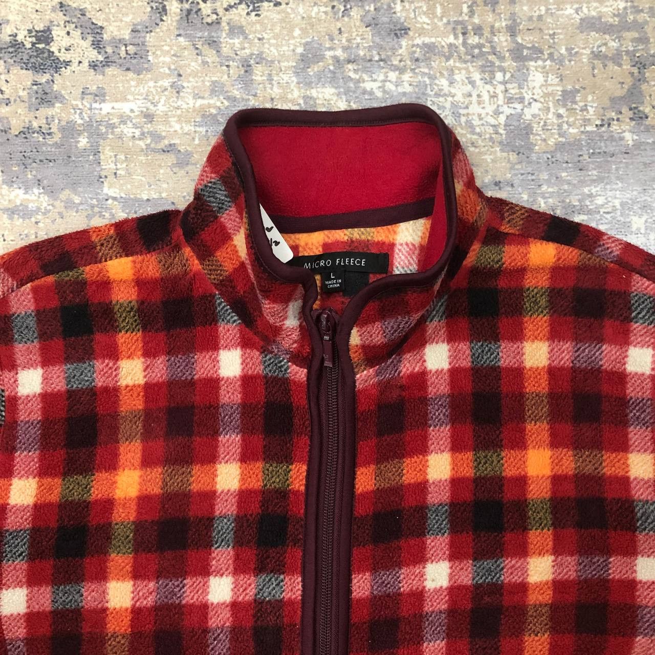Uniqlo Y223 UniQlo Micro Fleece TARTAN JACKET Size US L / EU 52-54 / 3 - 7 Thumbnail