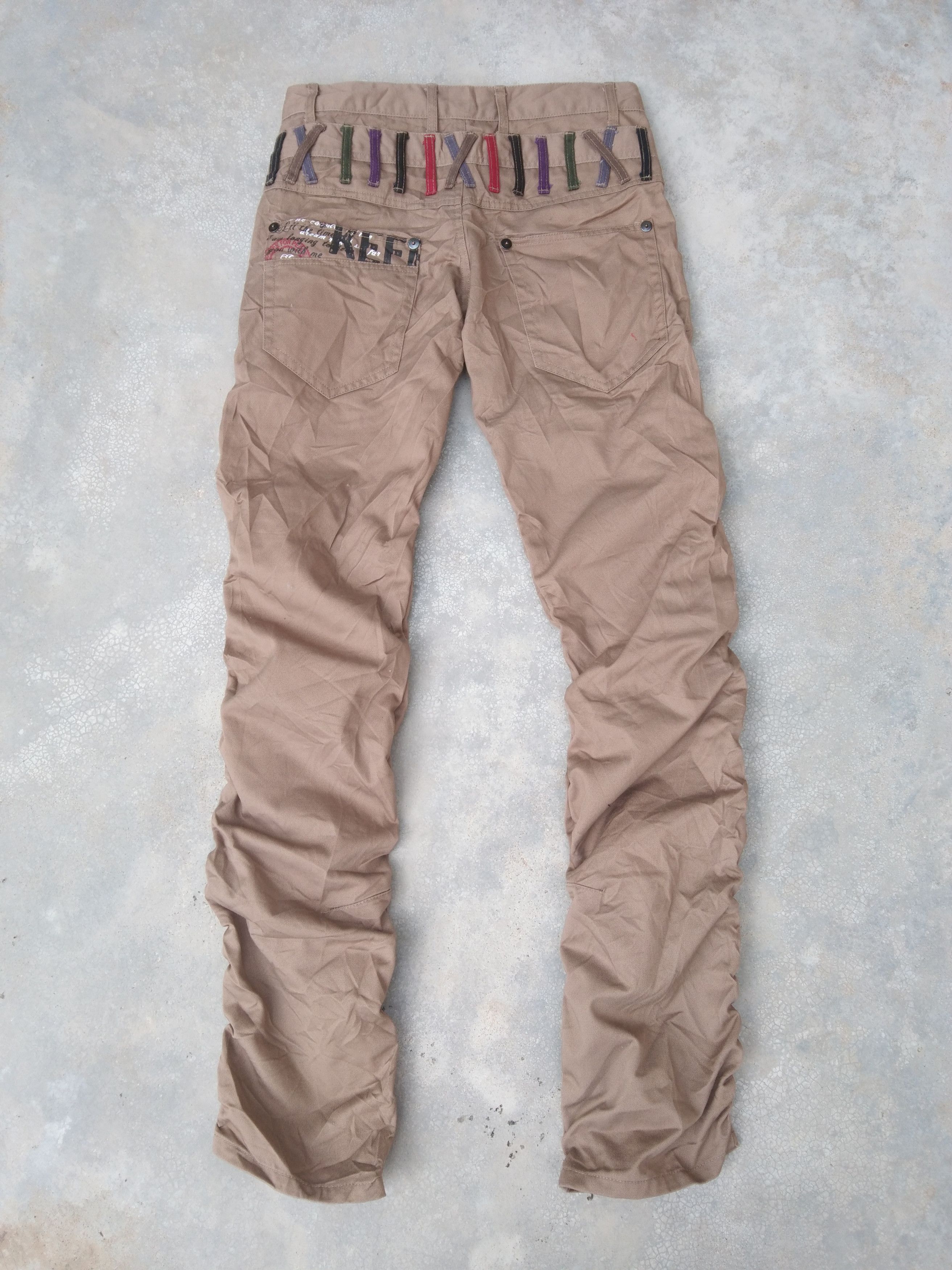 Japanese Brand Avant Garde Style Double Waist Retro Punk Pants 30x32 Size US 30 / EU 46 - 2 Thumbnail