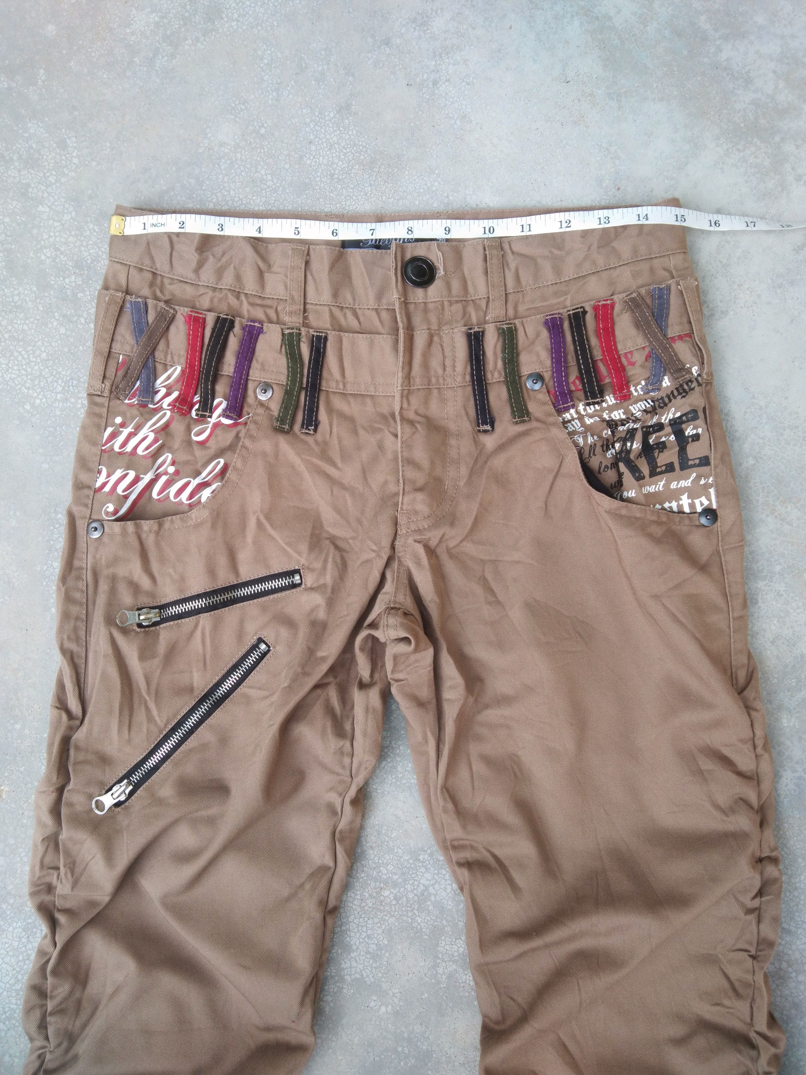 Japanese Brand Avant Garde Style Double Waist Retro Punk Pants 30x32 Size US 30 / EU 46 - 5 Thumbnail