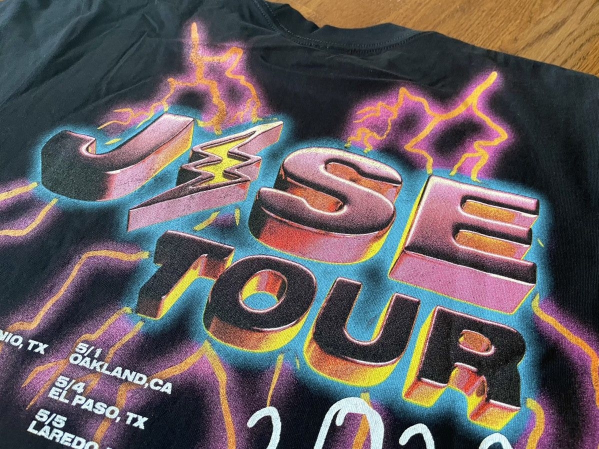 J Balvin × Takashi Murakami × Vintage Small Thunder Smile Tee Jose Tour 2022 1 2 Black ABC Shirt Size US S / EU 44-46 / 1 - 18 Thumbnail