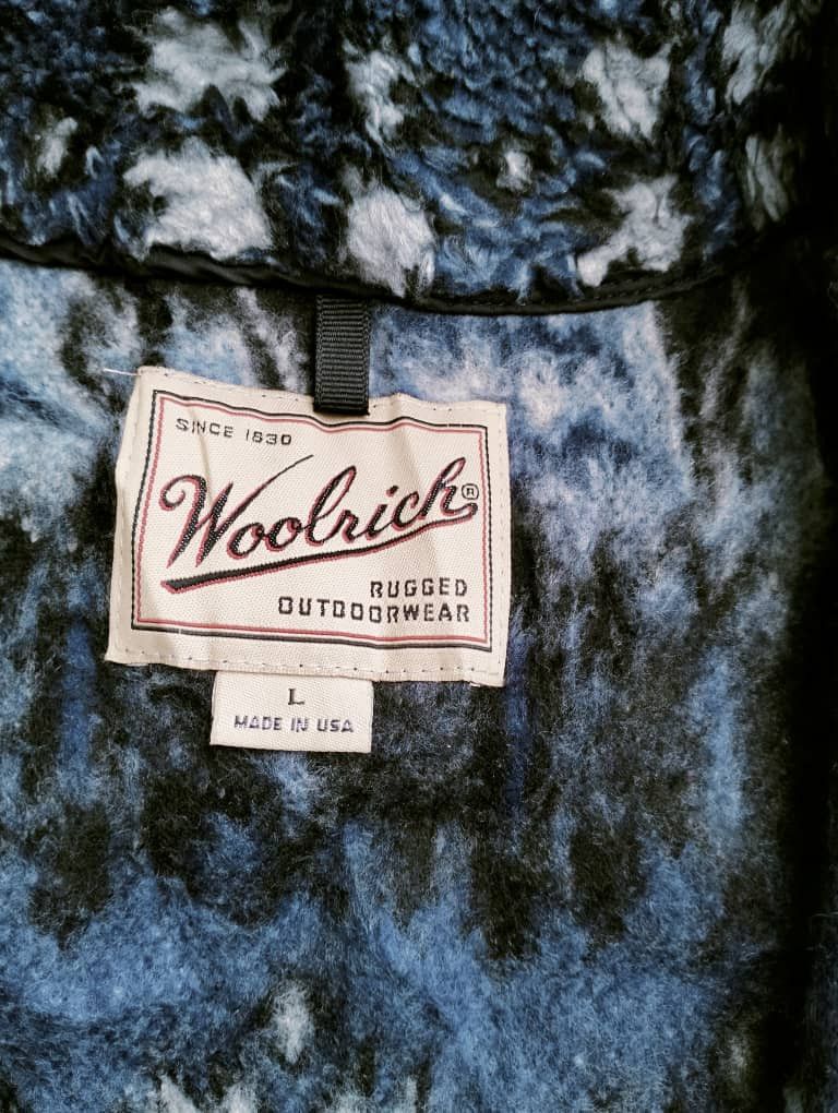 Native × Vintage Vintage Woolrich Half Zipper Native Deep Pile Fleece Jacket Size US L / EU 52-54 / 3 - 3 Thumbnail