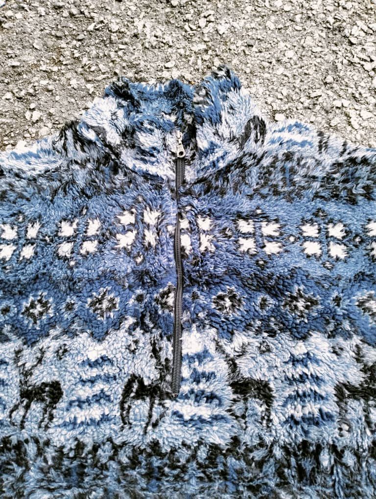 Native × Vintage Vintage Woolrich Half Zipper Native Deep Pile Fleece Jacket Size US L / EU 52-54 / 3 - 6 Thumbnail