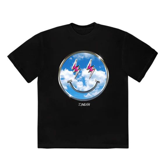 J Balvin × Takashi Murakami × Vintage Medium Clouds Smiley Tee Jose Tour 2022 1 2 Black ABC Shirt Size US M / EU 48-50 / 2 - 7 Thumbnail