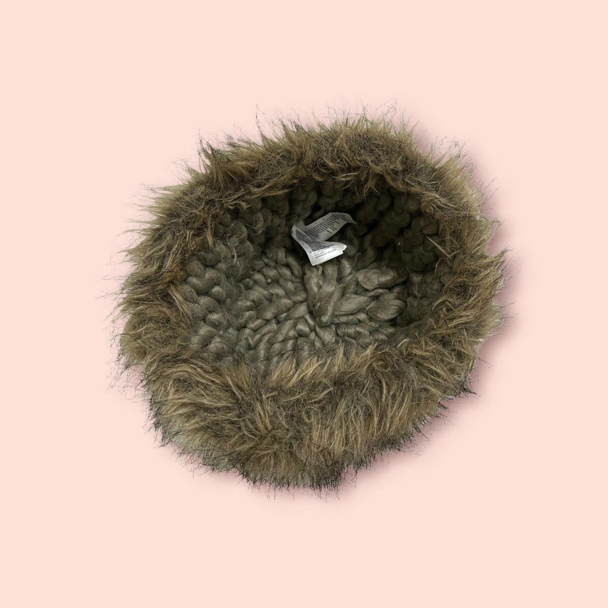 H&M × Homespun Knitwear RARE H&M HAND KNIT FAUX FUR LINED WINTER GERMAN HAT STYLE Size ONE SIZE - 9 Thumbnail