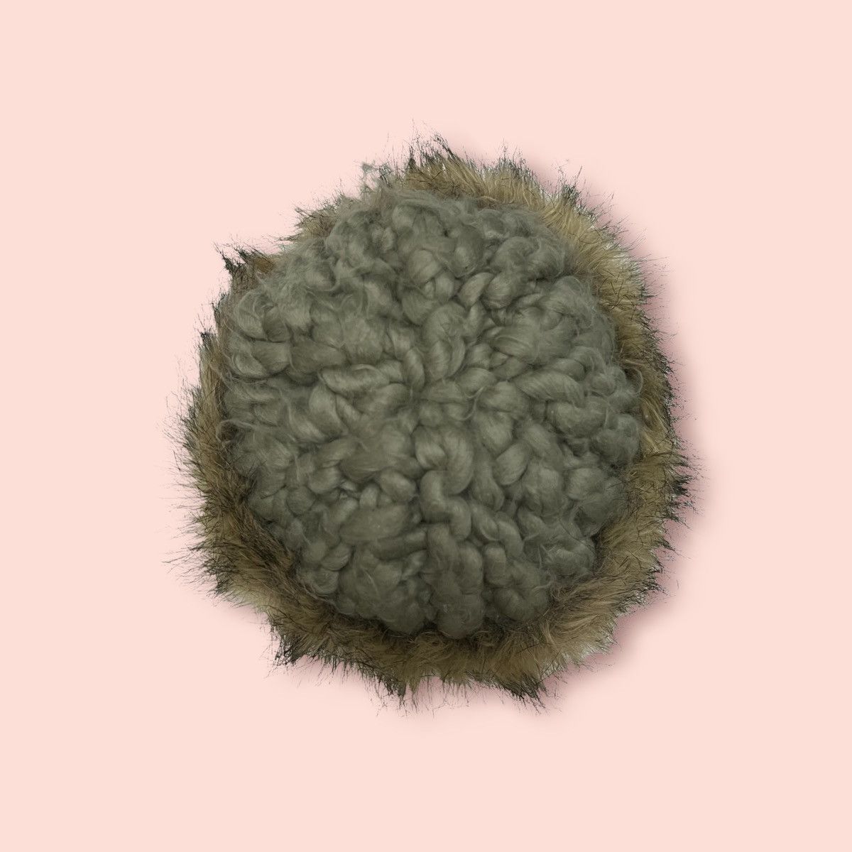H&M × Homespun Knitwear RARE H&M HAND KNIT FAUX FUR LINED WINTER GERMAN HAT STYLE Size ONE SIZE - 7 Thumbnail