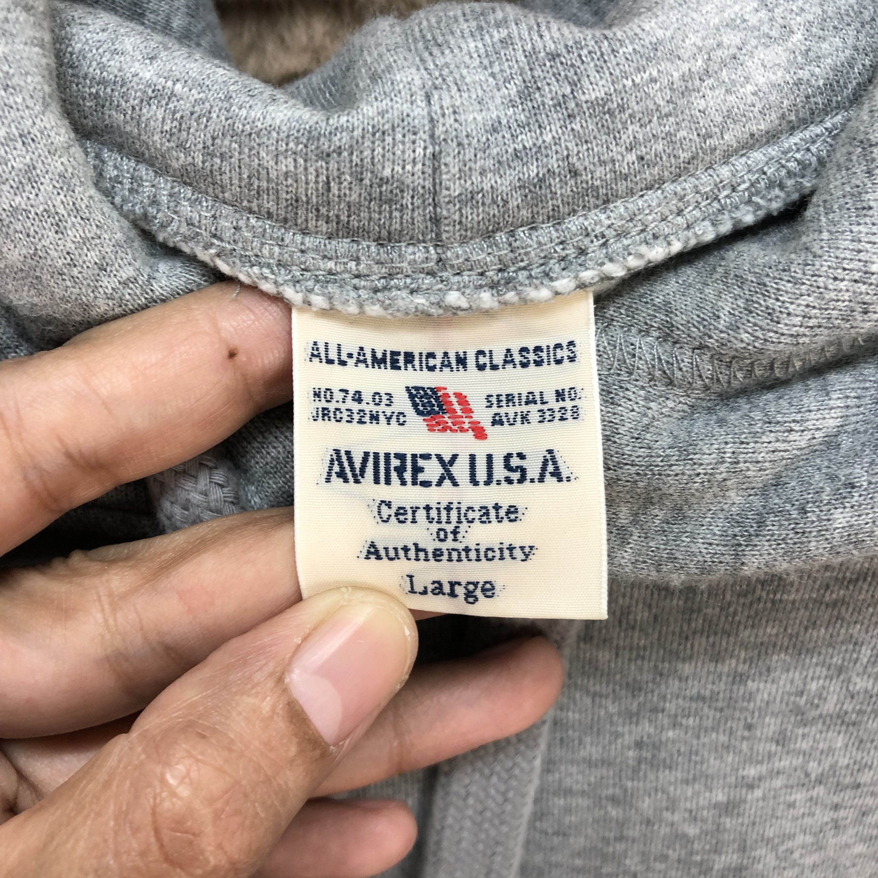 Avirex Avirex USA Plain Pullover Hoodies #5880-212 Size US L / EU 52-54 / 3 - 6 Thumbnail