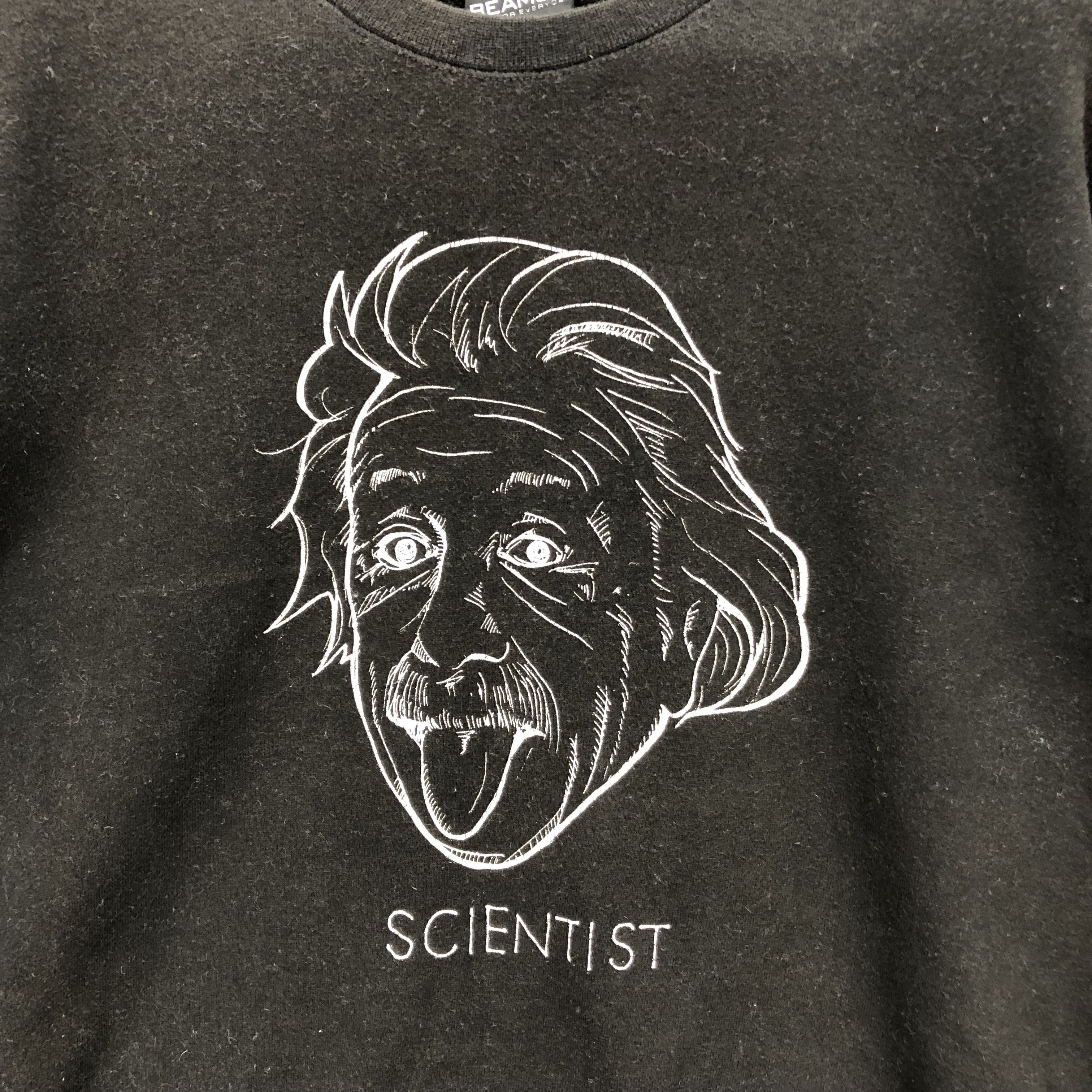 Beams Plus Beams Albert Einstein Theory Of Relativity Sweater #1060-43 Size US M / EU 48-50 / 2 - 3 Thumbnail