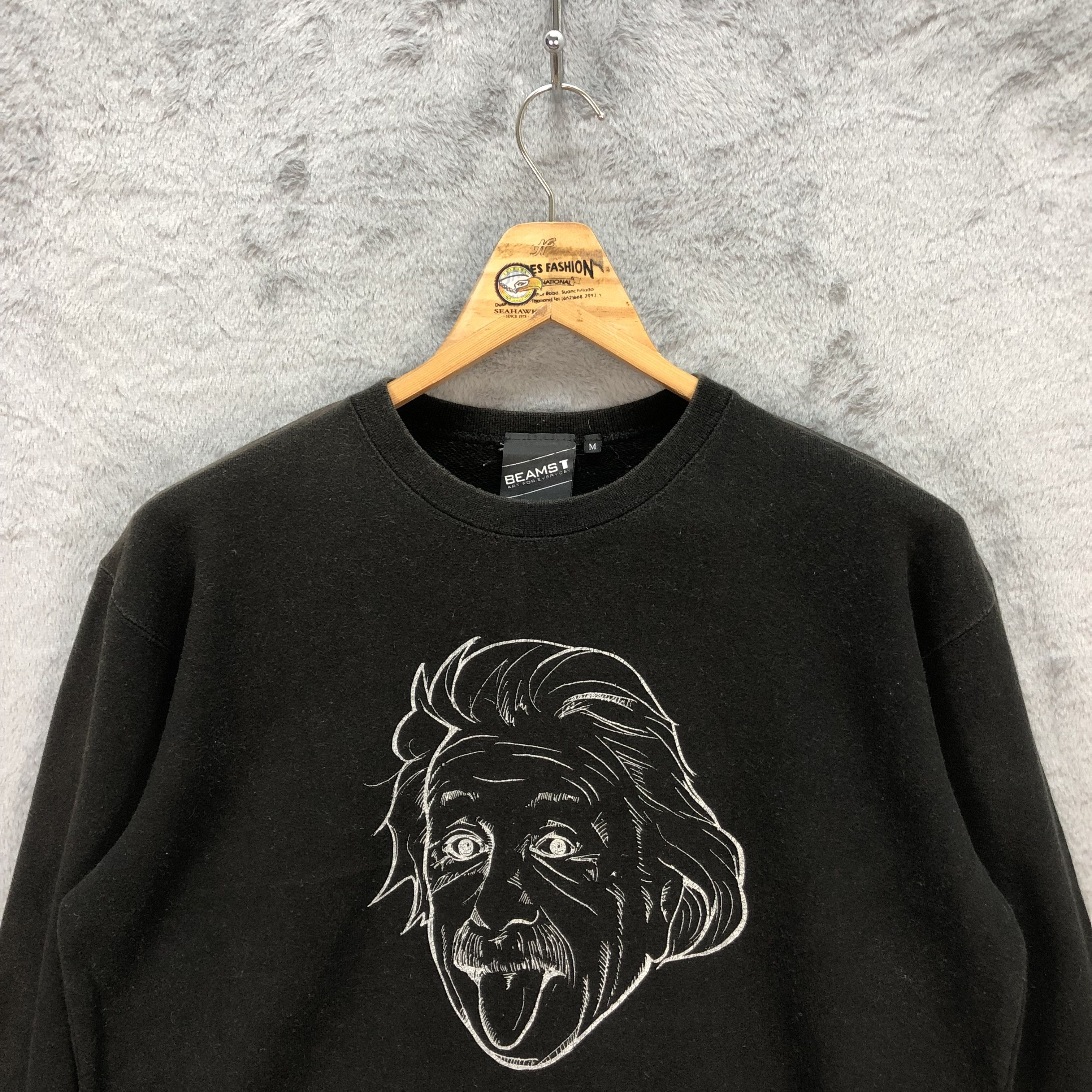 Beams Plus Beams Albert Einstein Theory Of Relativity Sweater #1060-43 Size US M / EU 48-50 / 2 - 2 Thumbnail