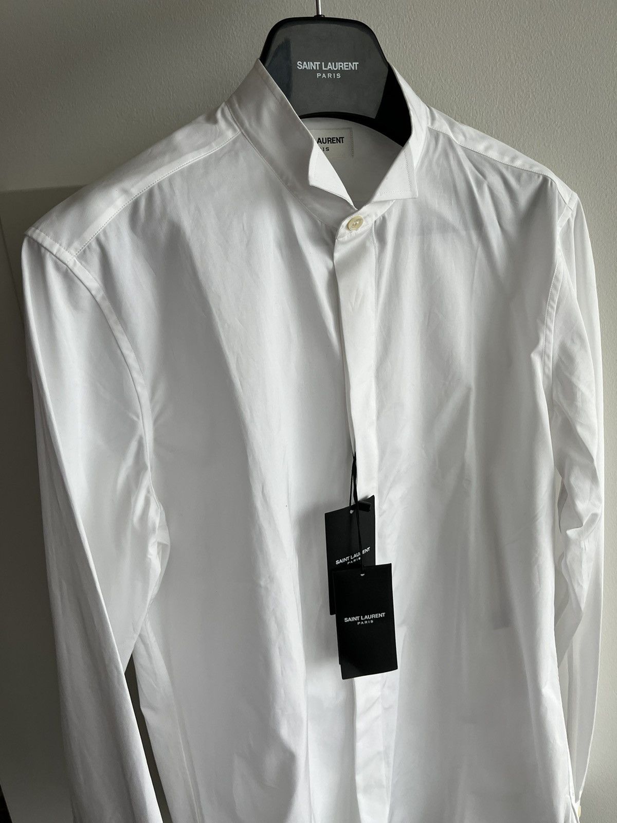 Hedi Slimane × Saint Laurent Paris × Yves Saint Laurent Extremely Rare 2015-2016 SLP by Hedi Tux Shirt Brand New Size US S / EU 44-46 / 1 - 13 Thumbnail