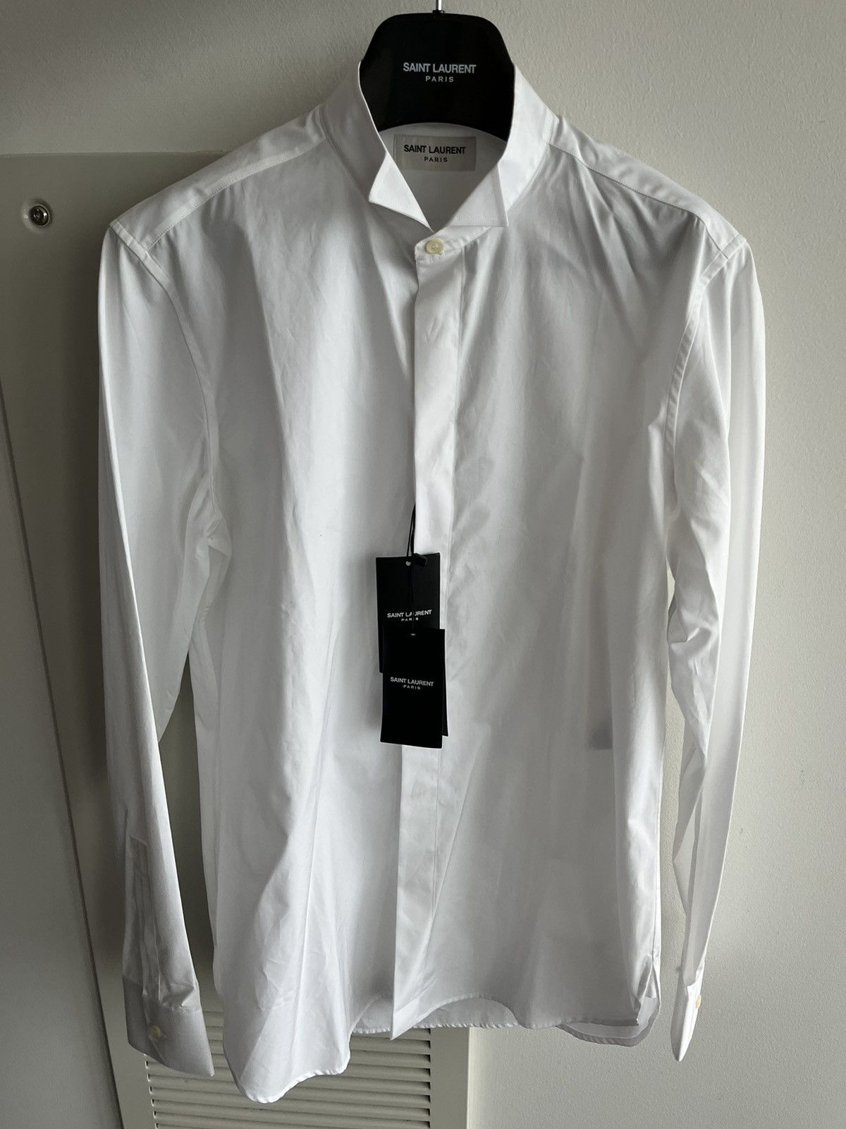 Hedi Slimane × Saint Laurent Paris × Yves Saint Laurent Extremely Rare 2015-2016 SLP by Hedi Tux Shirt Brand New Size US S / EU 44-46 / 1 - 14 Thumbnail
