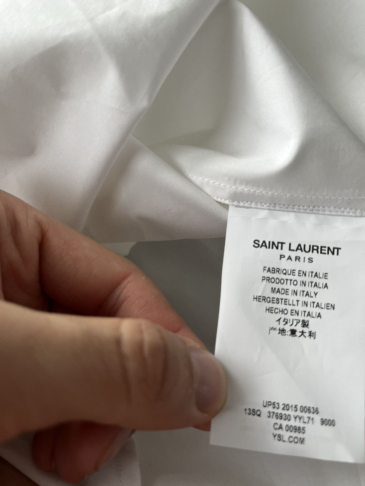 Hedi Slimane × Saint Laurent Paris × Yves Saint Laurent Extremely Rare 2015-2016 SLP by Hedi Tux Shirt Brand New Size US S / EU 44-46 / 1 - 17 Thumbnail