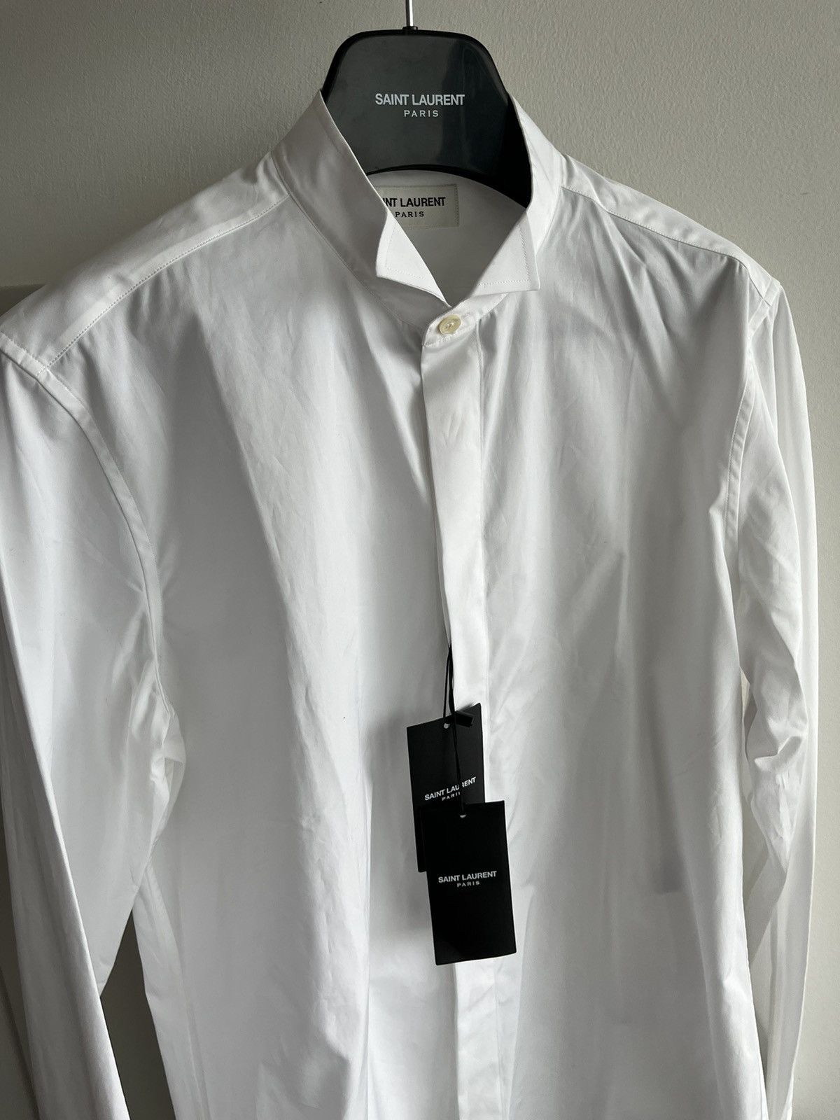 Hedi Slimane × Saint Laurent Paris × Yves Saint Laurent Extremely Rare 2015-2016 SLP by Hedi Tux Shirt Brand New Size US S / EU 44-46 / 1 - 12 Thumbnail