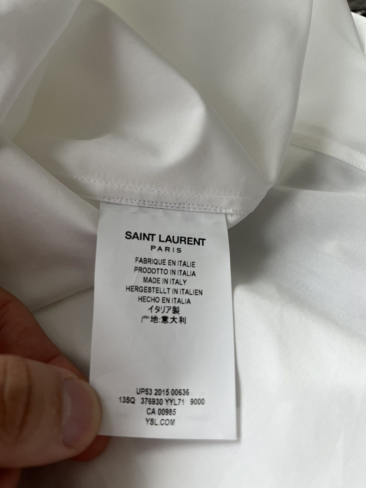 Hedi Slimane × Saint Laurent Paris × Yves Saint Laurent Extremely Rare 2015-2016 SLP by Hedi Tux Shirt Brand New Size US S / EU 44-46 / 1 - 7 Thumbnail