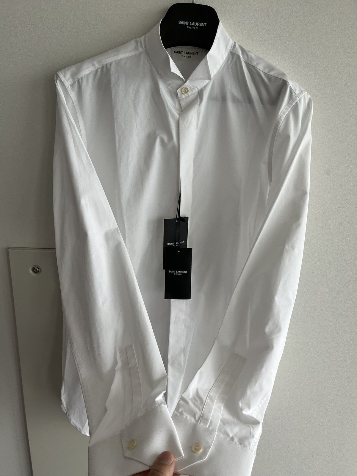 Hedi Slimane × Saint Laurent Paris × Yves Saint Laurent Extremely Rare 2015-2016 SLP by Hedi Tux Shirt Brand New Size US S / EU 44-46 / 1 - 2 Thumbnail