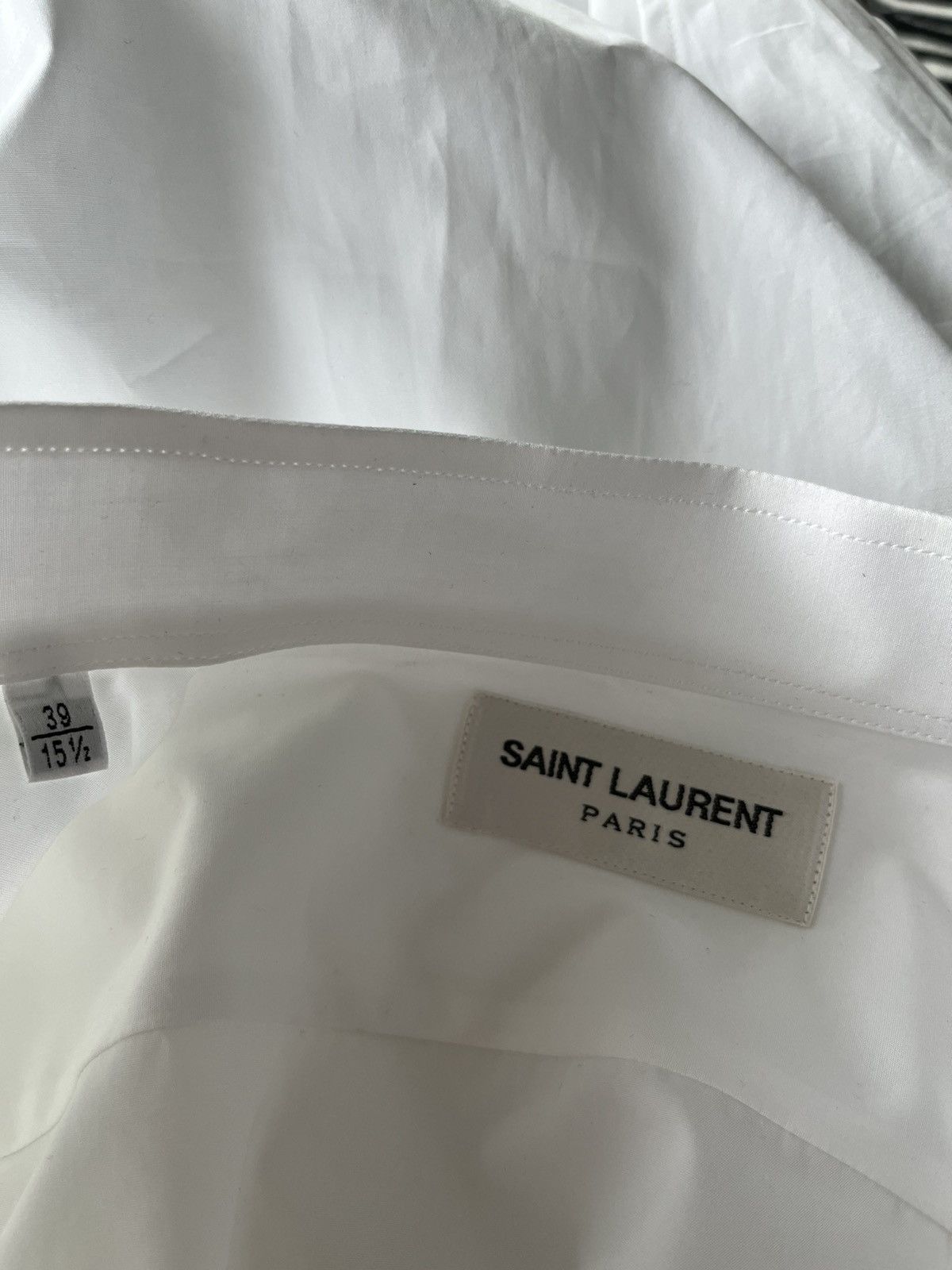 Hedi Slimane × Saint Laurent Paris × Yves Saint Laurent Extremely Rare 2015-2016 SLP by Hedi Tux Shirt Brand New Size US S / EU 44-46 / 1 - 4 Thumbnail