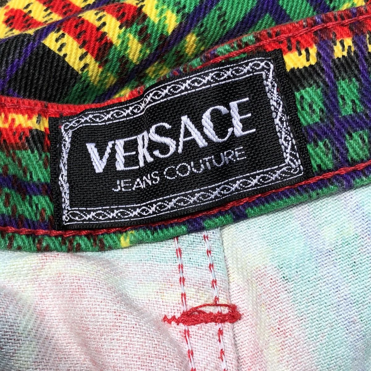 Versace × Versace Jeans Couture Vintage 90s Versace Jeans Couter Baroque Size US 26 / EU 42 - 4 Thumbnail
