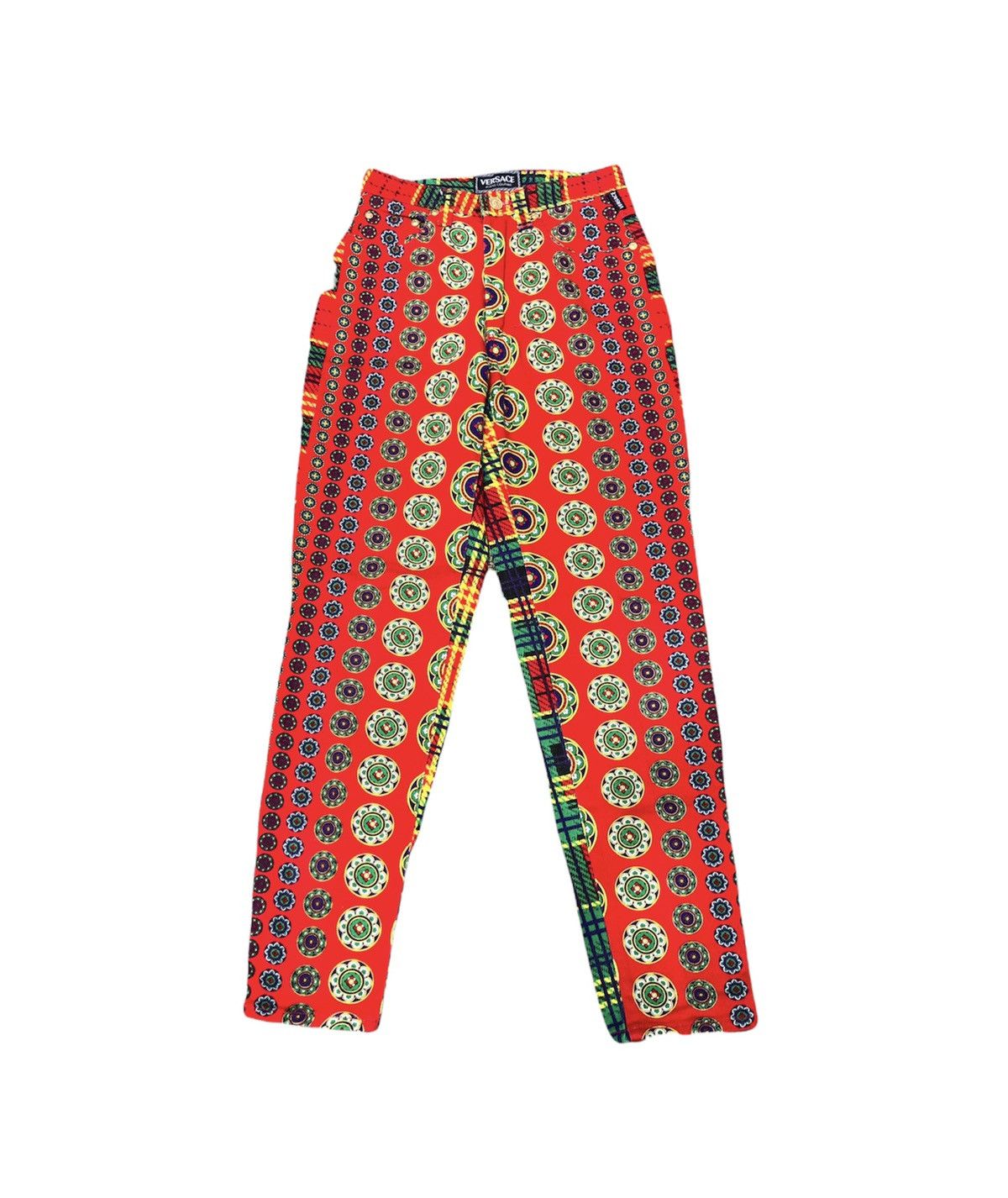 Versace × Versace Jeans Couture Vintage 90s Versace Jeans Couter Baroque Size US 26 / EU 42 - 1 Thumbnail