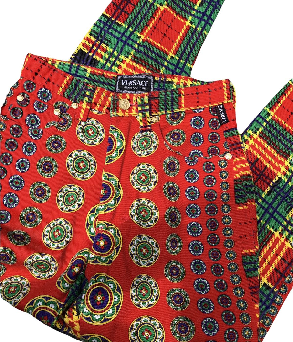 Versace × Versace Jeans Couture Vintage 90s Versace Jeans Couter Baroque Size US 26 / EU 42 - 3 Thumbnail
