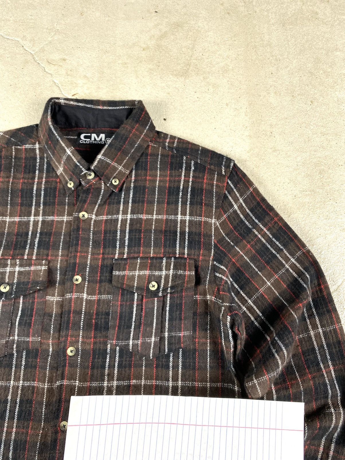 Flannel Brown Vintage Flannel Shirt Checkered Travis Scott Style Size US S / EU 44-46 / 1 - 3 Thumbnail