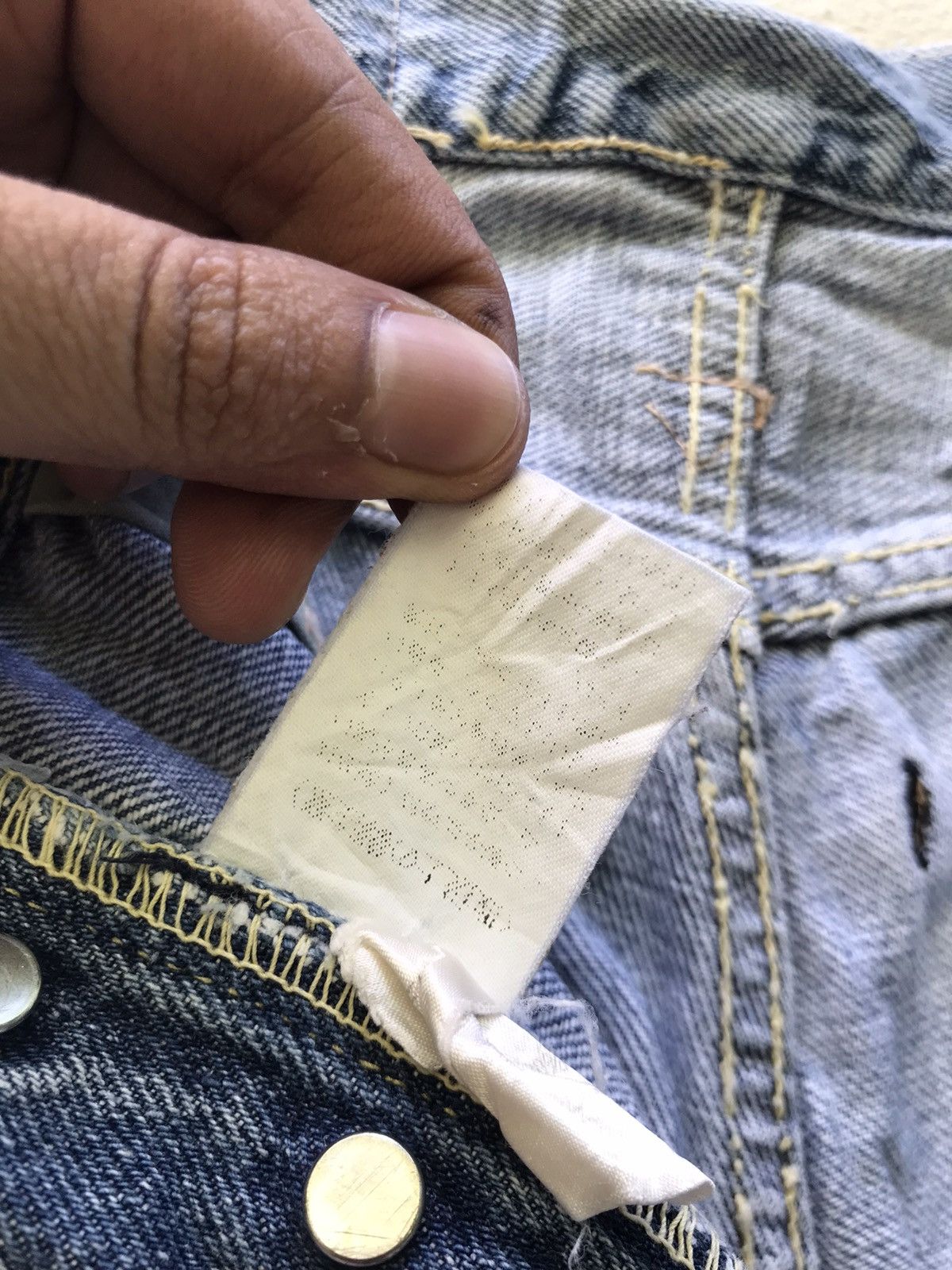 Yoshiyuki Konishi Ficce Yoshiyuki Konishi Distressed Patchwork Selvedge Denim Size US 28 / EU 44 - 24 Thumbnail