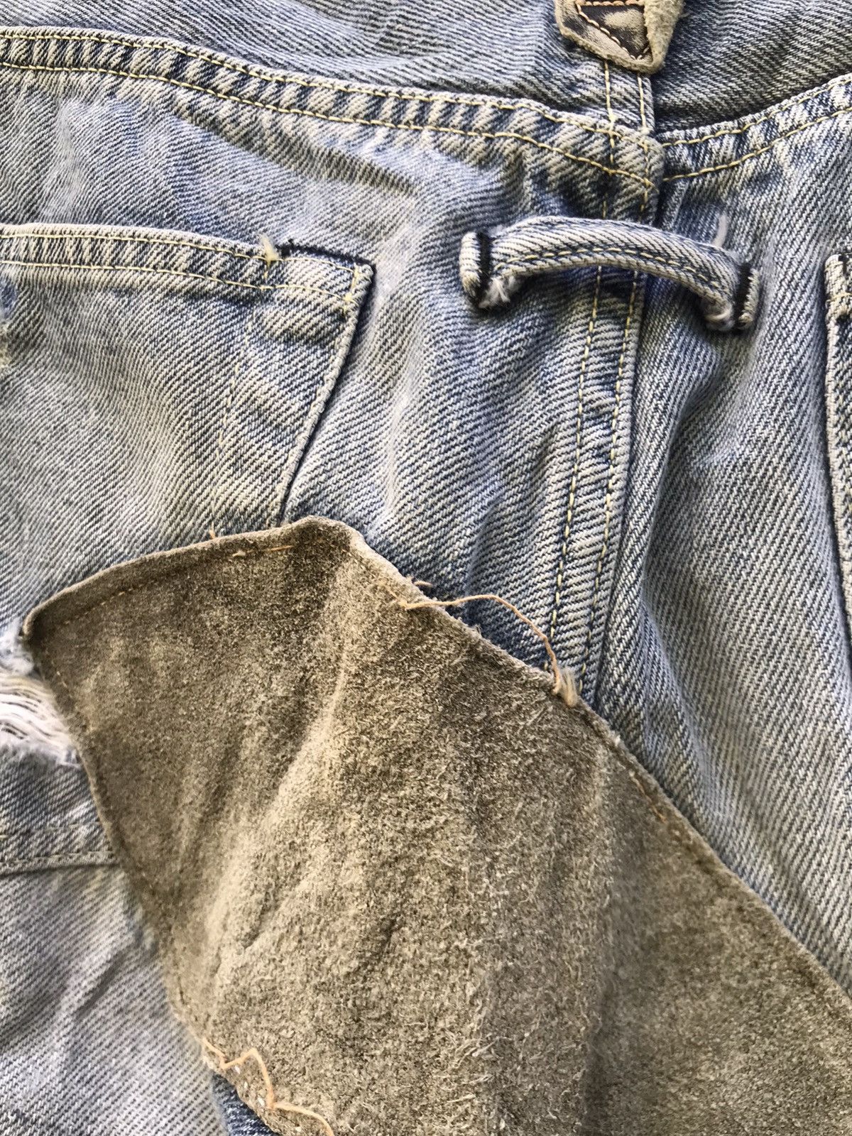 Yoshiyuki Konishi Ficce Yoshiyuki Konishi Distressed Patchwork Selvedge Denim Size US 28 / EU 44 - 15 Thumbnail
