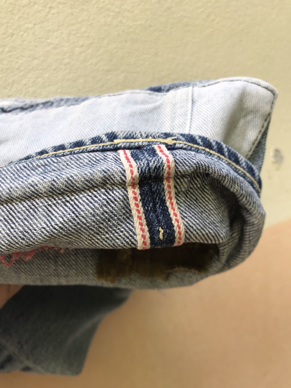 Yoshiyuki Konishi Ficce Yoshiyuki Konishi Distressed Patchwork Selvedge Denim Size US 28 / EU 44 - 7 Thumbnail