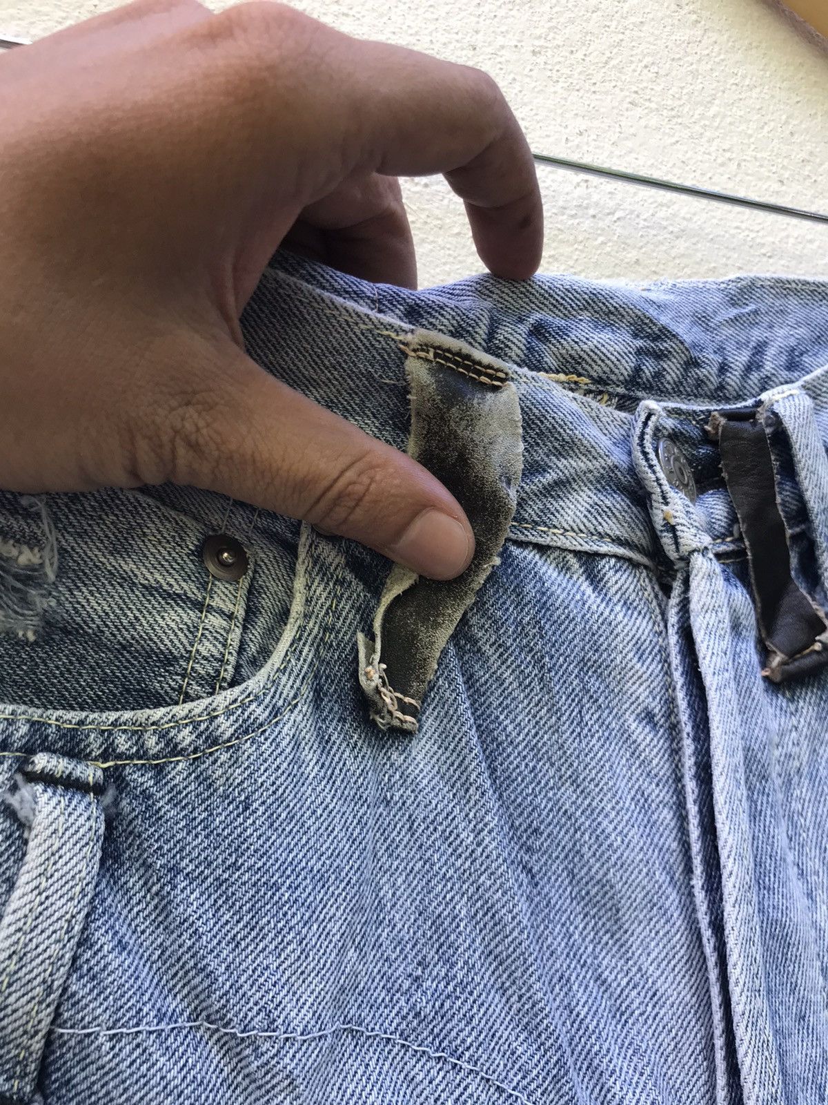 Yoshiyuki Konishi Ficce Yoshiyuki Konishi Distressed Patchwork Selvedge Denim Size US 28 / EU 44 - 22 Thumbnail