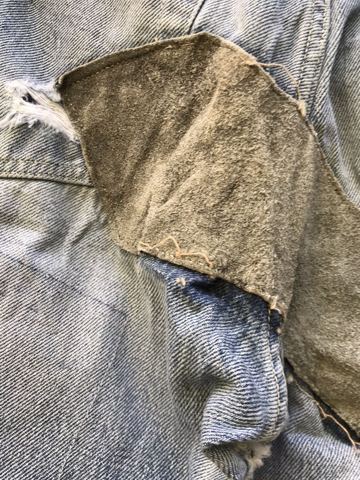 Yoshiyuki Konishi Ficce Yoshiyuki Konishi Distressed Patchwork Selvedge Denim Size US 28 / EU 44 - 16 Thumbnail