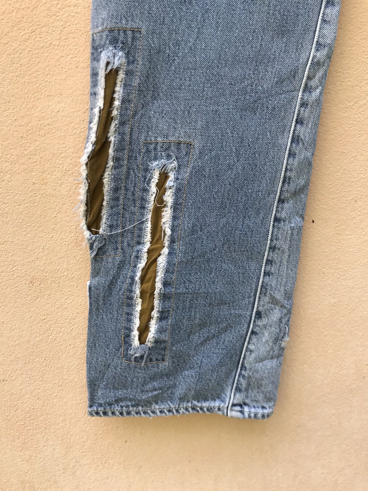 Yoshiyuki Konishi Ficce Yoshiyuki Konishi Distressed Patchwork Selvedge Denim Size US 28 / EU 44 - 14 Thumbnail