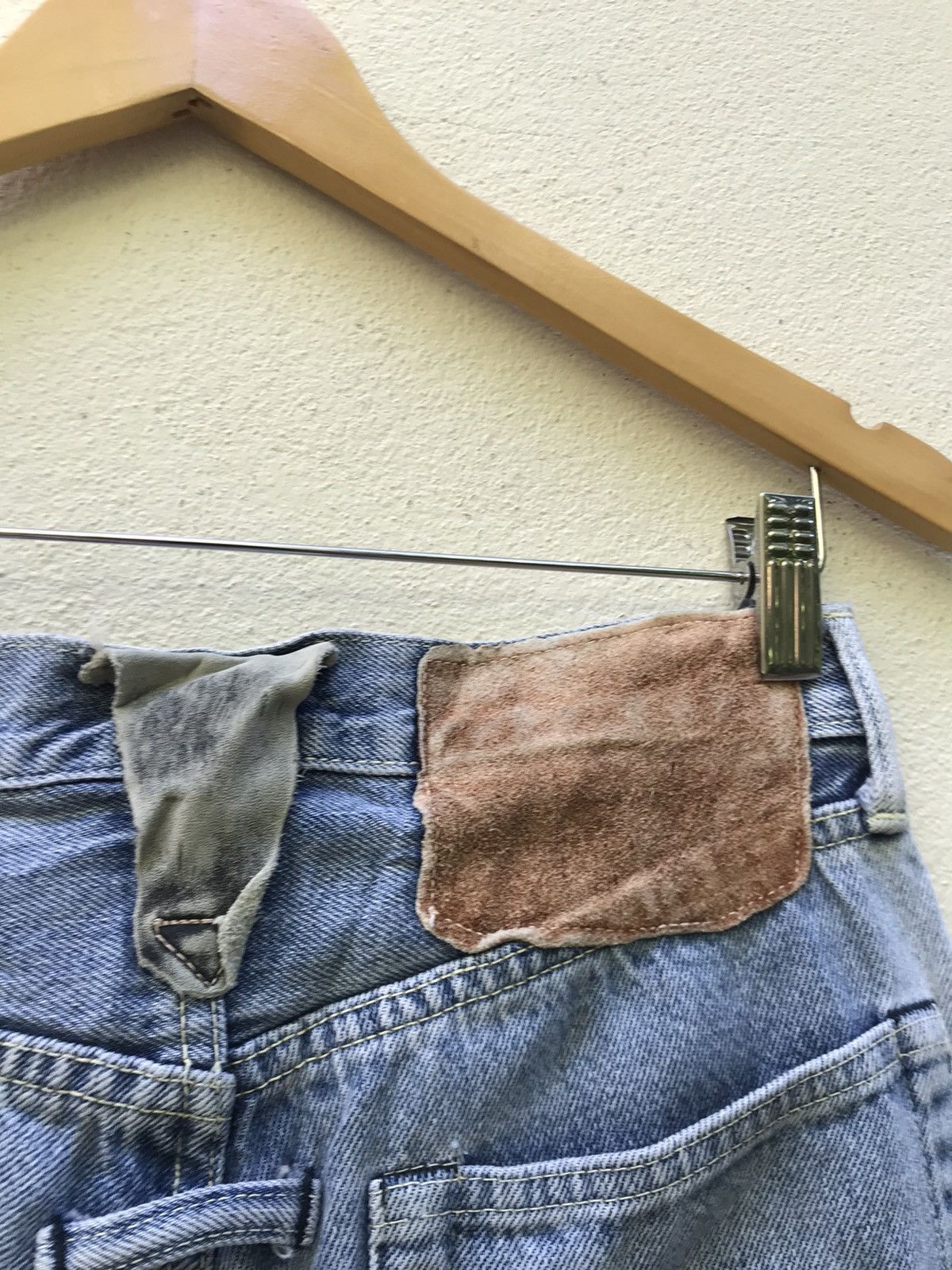 Yoshiyuki Konishi Ficce Yoshiyuki Konishi Distressed Patchwork Selvedge Denim Size US 28 / EU 44 - 18 Thumbnail