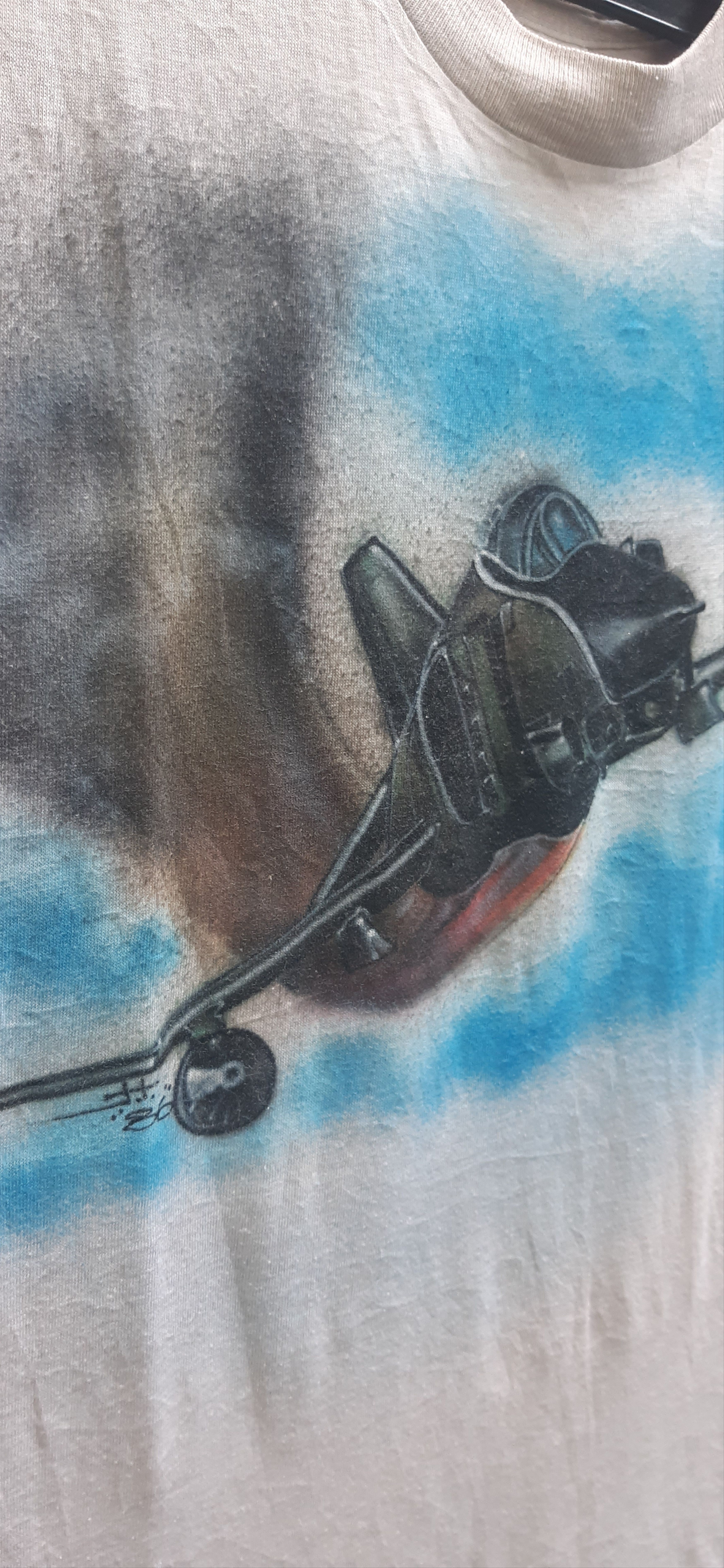 Army Of Me Vintage 80s Jets Fighter airbrush print t shirt Size US S / EU 44-46 / 1 - 9 Thumbnail