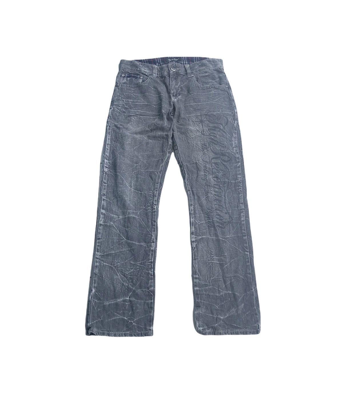 Japanese Brand Distrested denime japanese brand streetwear Size US 32 / EU 48 - 1 Thumbnail