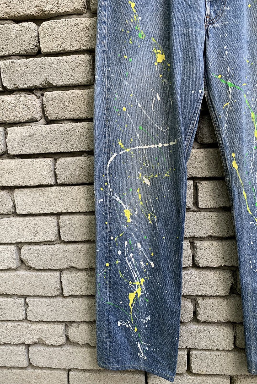 Levi's Vintage 90s Levi’s 501 Paint Splatter Denim Jeans Size US 30 / EU 46 - 10 Thumbnail