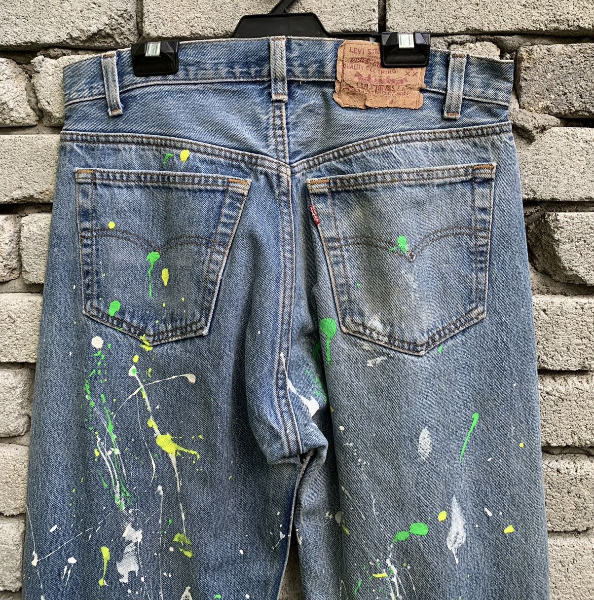 Levi's Vintage 90s Levi’s 501 Paint Splatter Denim Jeans Size US 30 / EU 46 - 16 Thumbnail