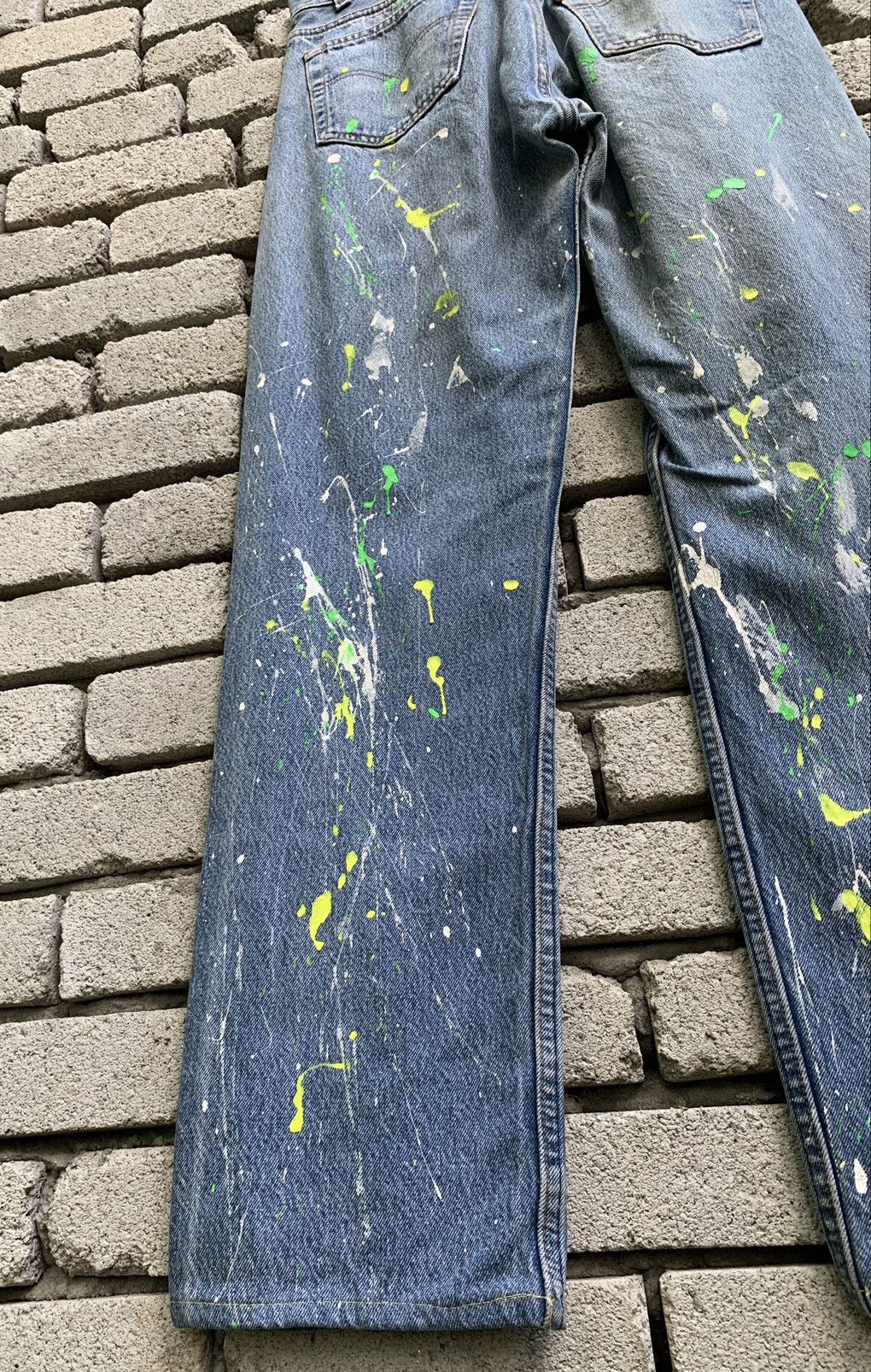 Levi's Vintage 90s Levi’s 501 Paint Splatter Denim Jeans Size US 30 / EU 46 - 15 Thumbnail