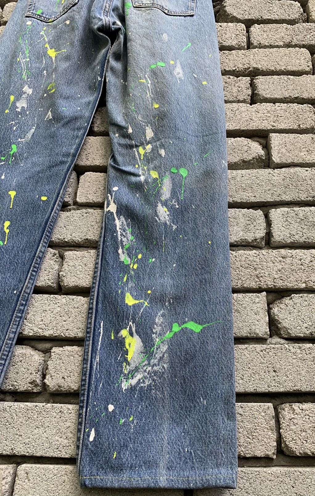 Levi's Vintage 90s Levi’s 501 Paint Splatter Denim Jeans Size US 30 / EU 46 - 14 Thumbnail