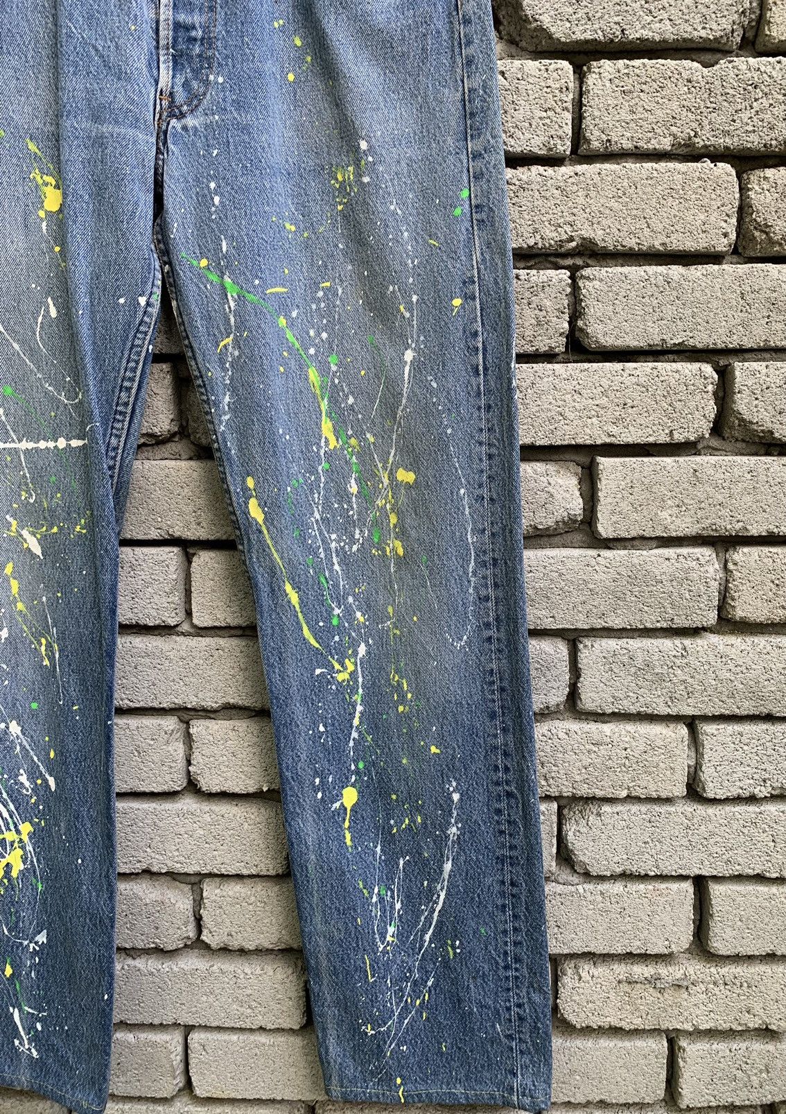 Levi's Vintage 90s Levi’s 501 Paint Splatter Denim Jeans Size US 30 / EU 46 - 9 Thumbnail