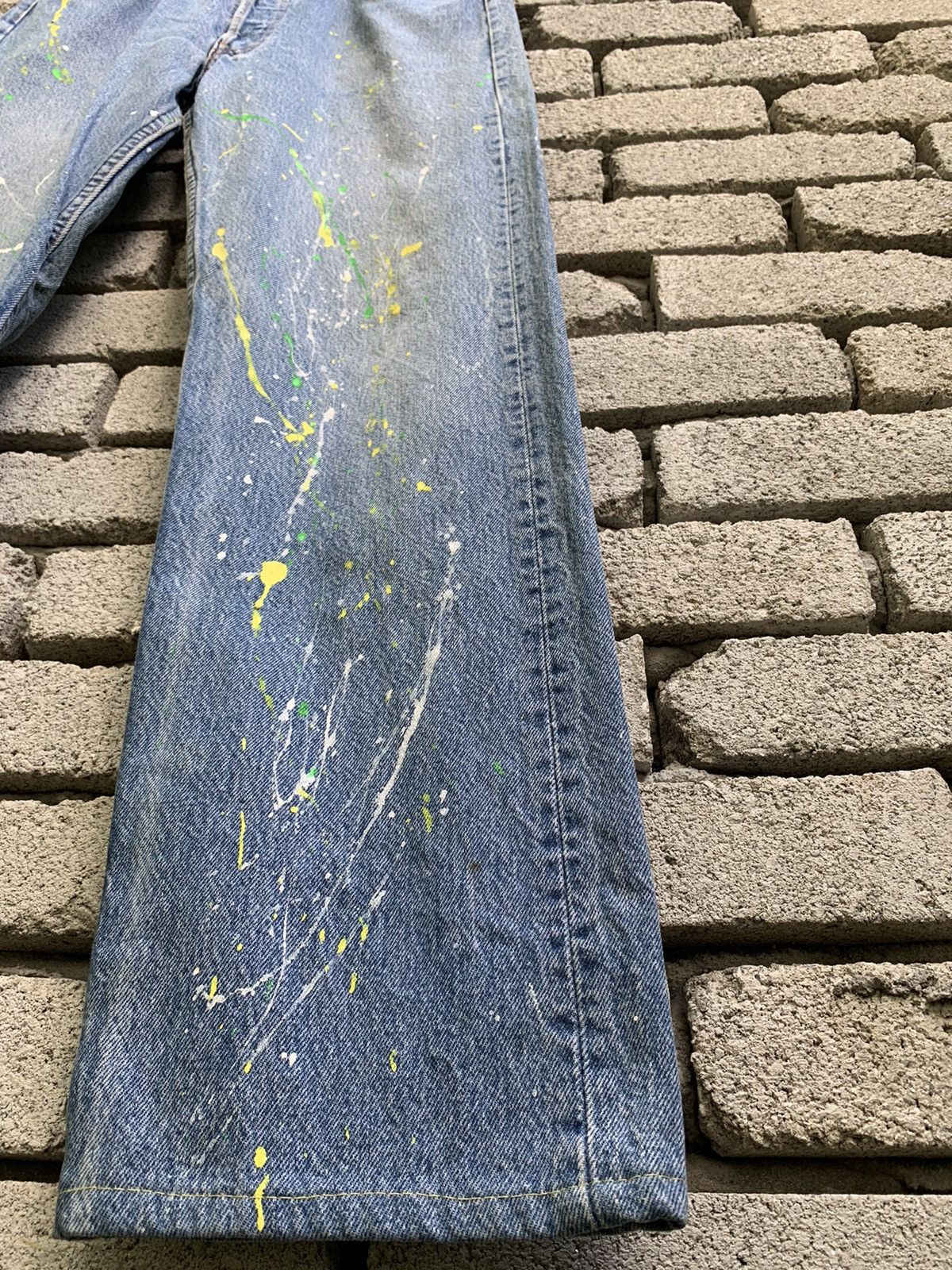 Levi's Vintage 90s Levi’s 501 Paint Splatter Denim Jeans Size US 30 / EU 46 - 11 Thumbnail