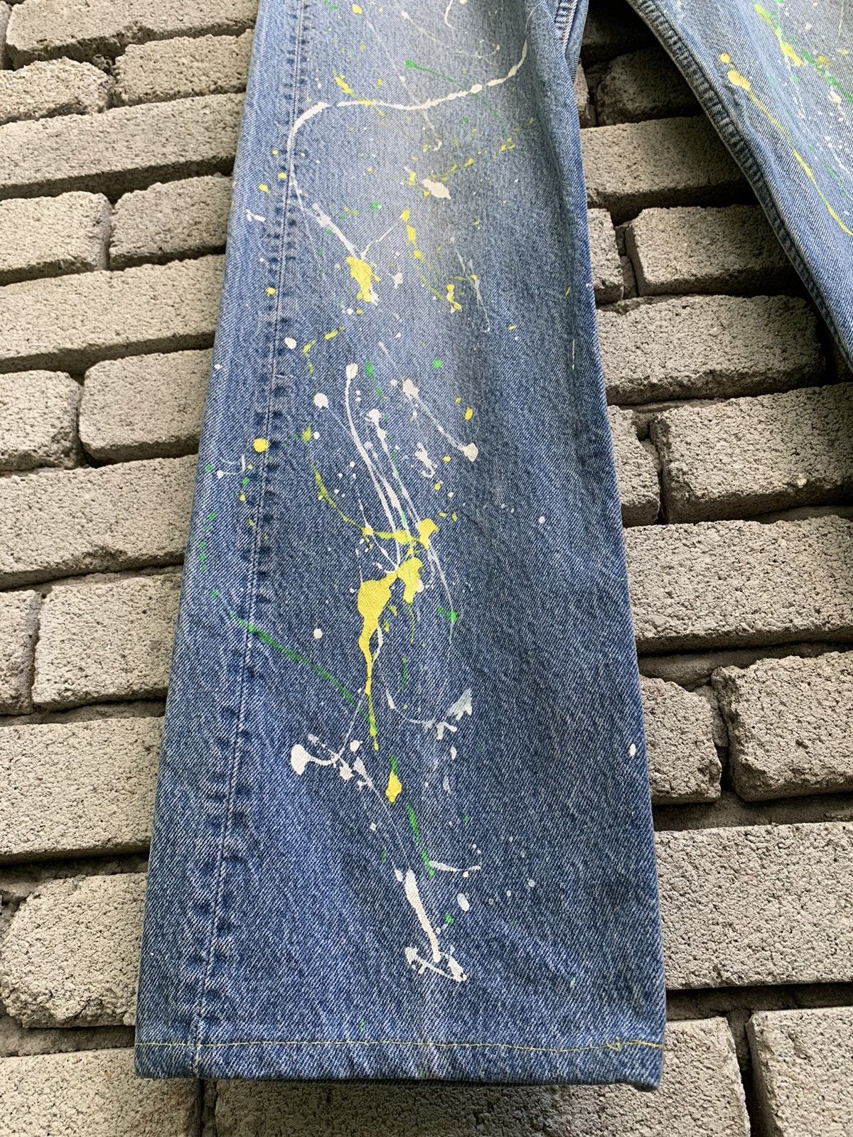 Levi's Vintage 90s Levi’s 501 Paint Splatter Denim Jeans Size US 30 / EU 46 - 12 Thumbnail