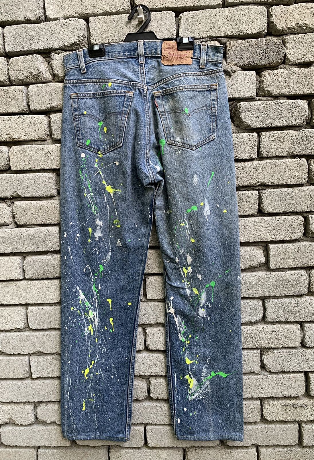 Levi's Vintage 90s Levi’s 501 Paint Splatter Denim Jeans Size US 30 / EU 46 - 6 Thumbnail