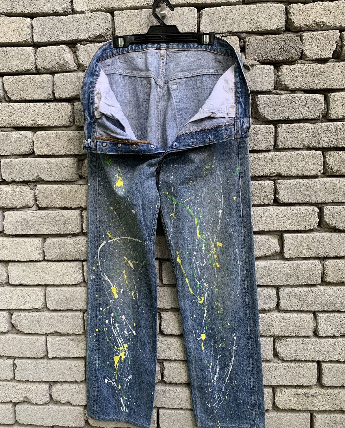 Levi's Vintage 90s Levi’s 501 Paint Splatter Denim Jeans Size US 30 / EU 46 - 19 Thumbnail